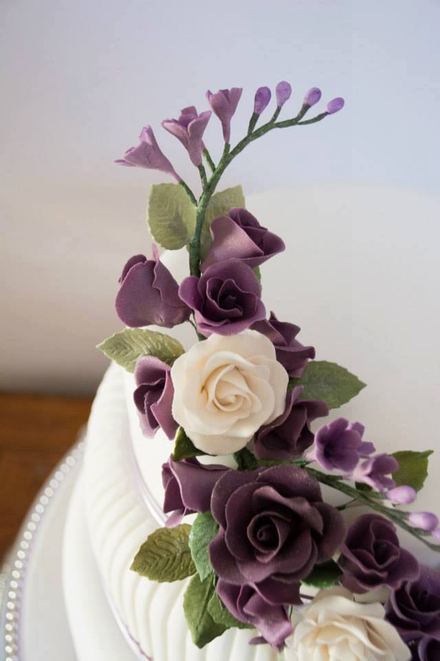 lilac & cream rose